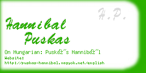 hannibal puskas business card